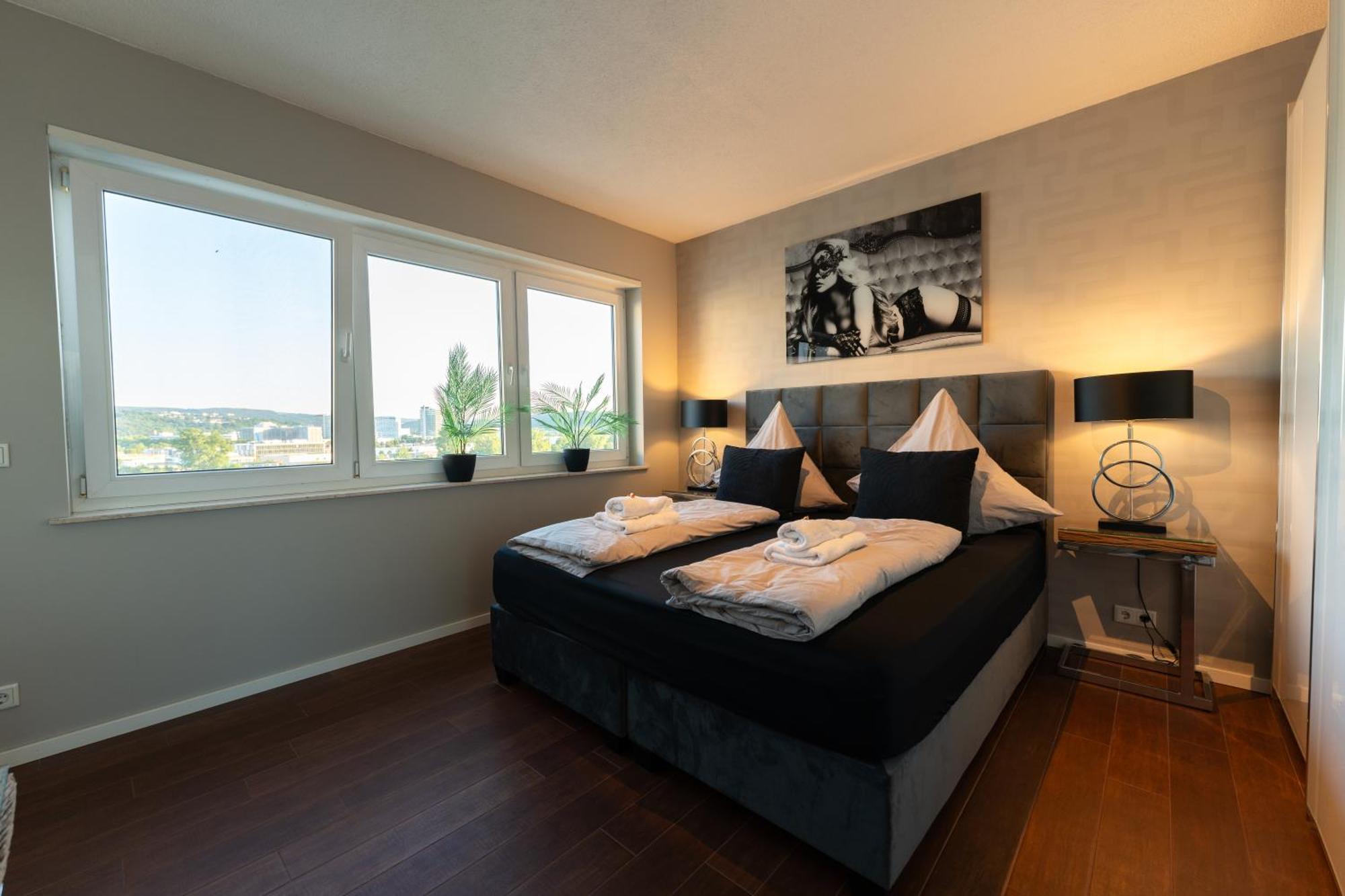 Penthouse Wohnung Mit Schoenem Moselblick In Metternich Koblenz  Luaran gambar