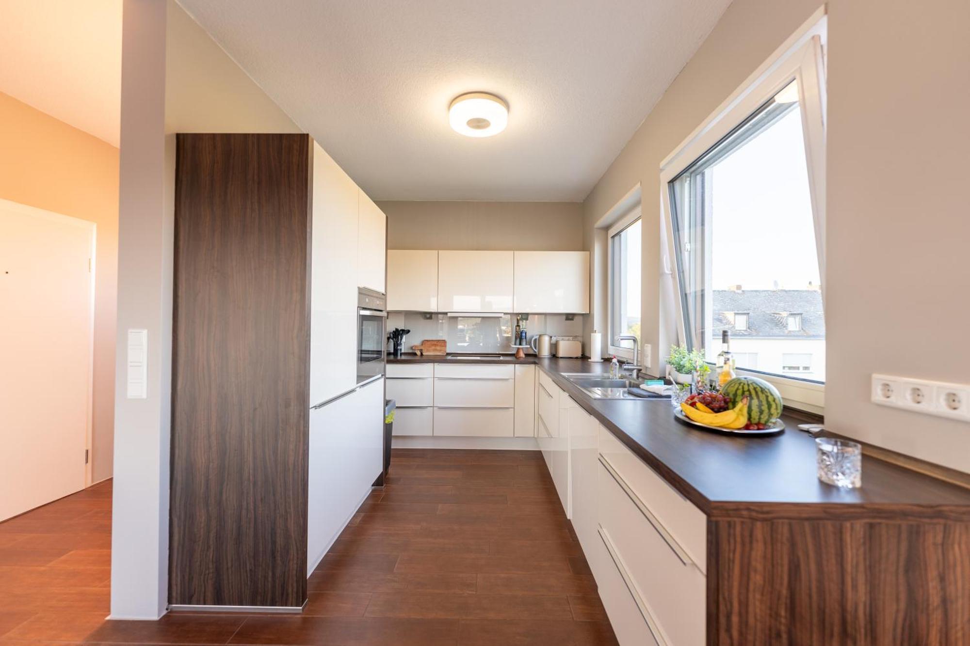 Penthouse Wohnung Mit Schoenem Moselblick In Metternich Koblenz  Luaran gambar